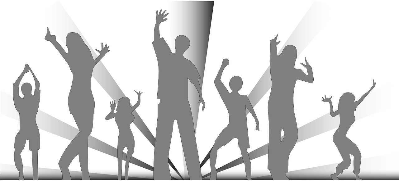 Baile Moderno Png - Clipart People Gray Png (1280x640), Png Download