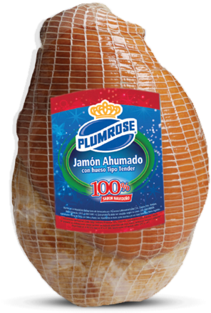Jamon Ahumado Hueso Tender Big - Jamon Navideño Con Hueso (317x492), Png Download