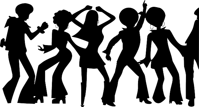 El Baile Disco-297670 640 By Clker Free Vector Images - 70s Dancing Silhouette (640x344), Png Download