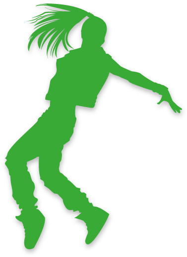 Somos Especialistas En Kizomba, Bachata Y Salsa - Hip Hop Dancer Silhouette (534x577), Png Download