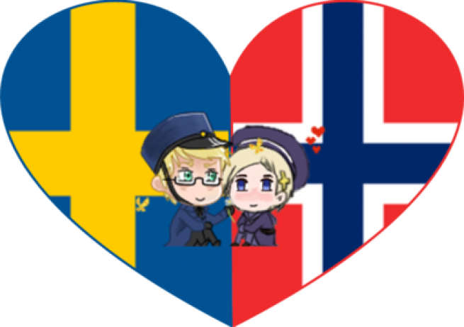 Norway Popular To Swedish Job Hunters - Sweden And Norway Flag (655x461), Png Download