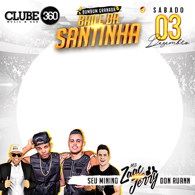 Dia 03 De Dezembro, Baile Da Santinha No Clube 360 - Logo Baile Da Santinha Png (400x400), Png Download