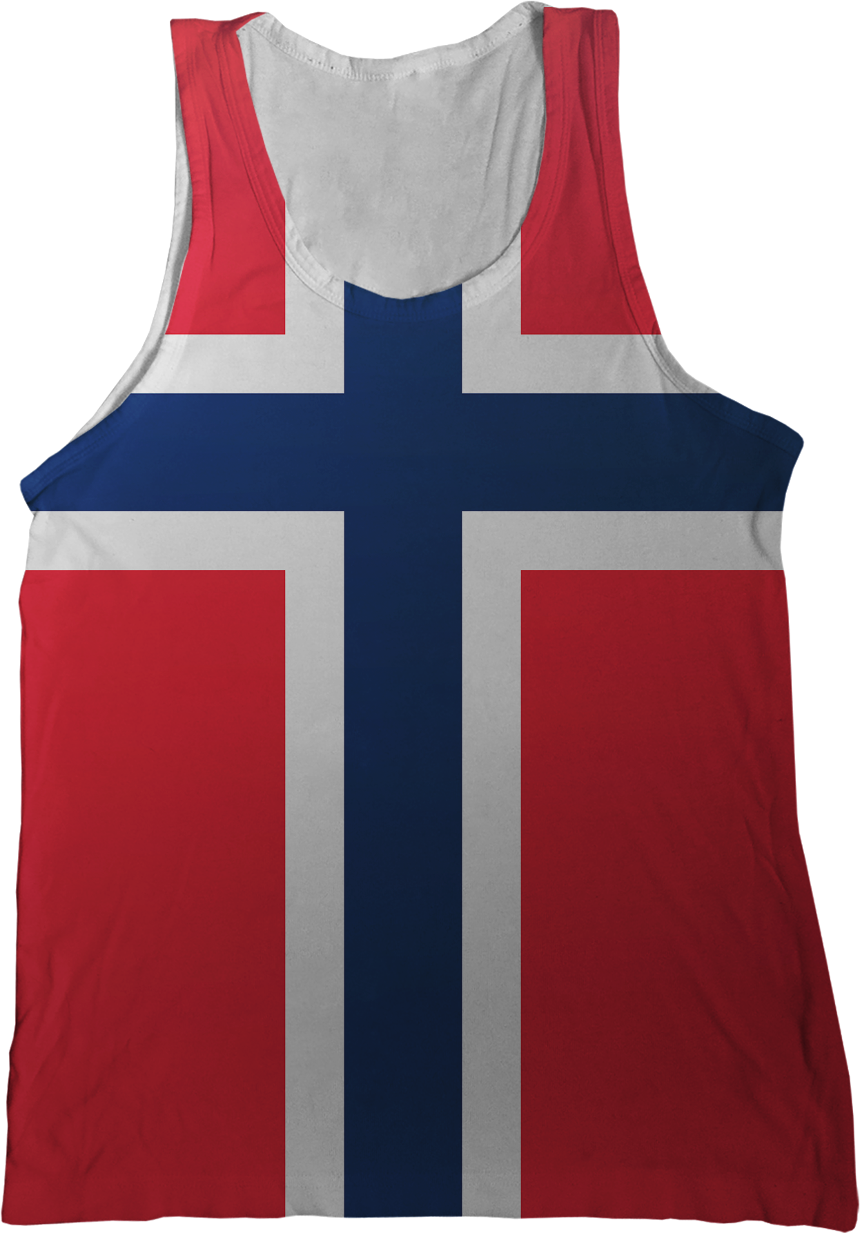 Norway Flag Tank Top - Norway (1296x1786), Png Download