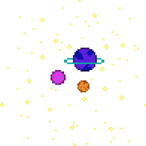 Pixel Planets - Pixel Planets Transparent (500x500), Png Download