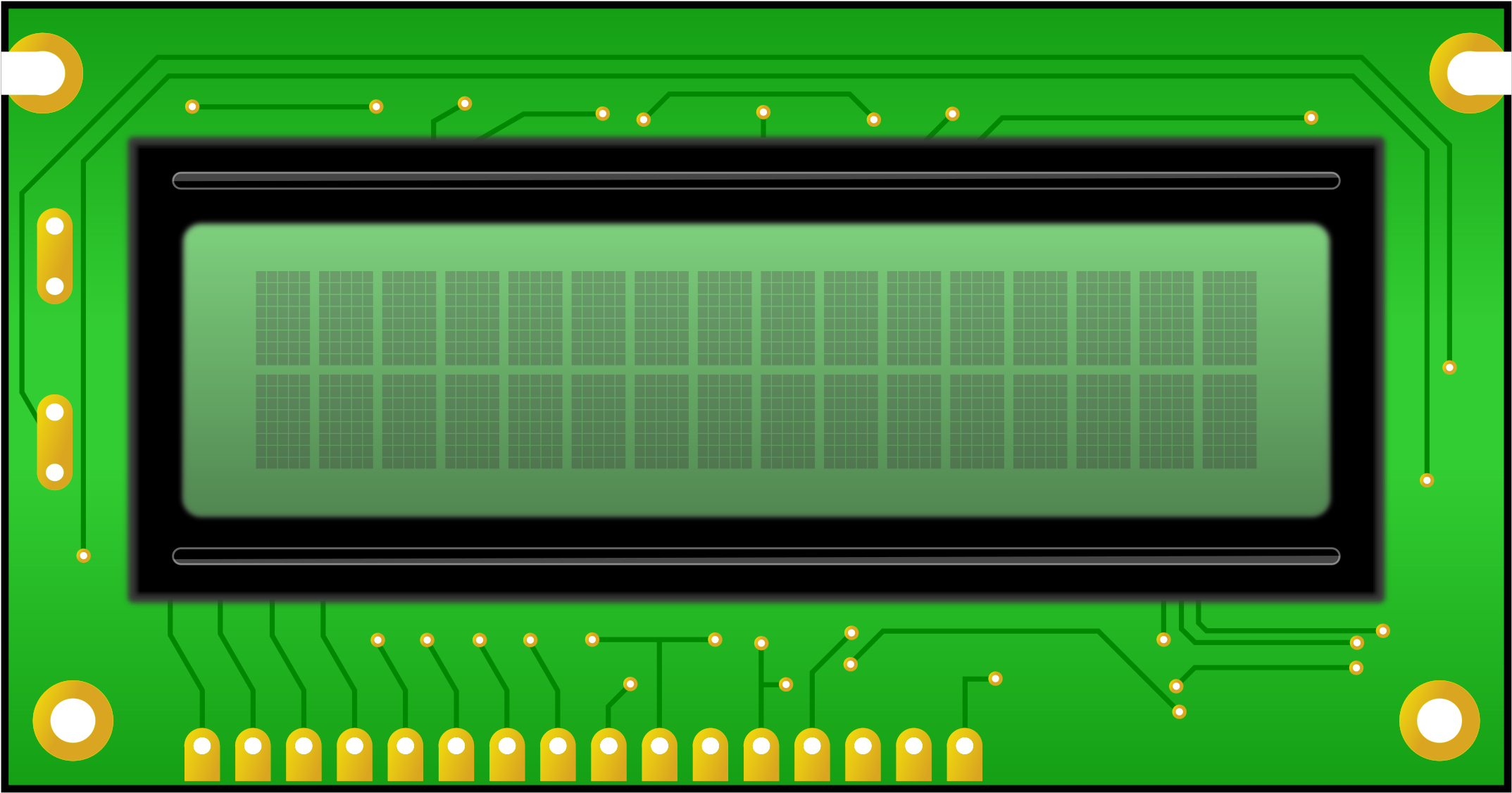 Circuit Board - Lcd Display Clipart (800x459), Png Download