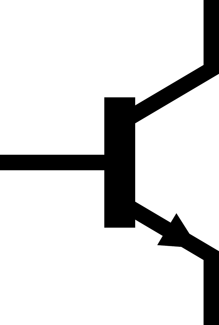 Vector Graphics, - Iec Symbol For Transistor (865x1280), Png Download