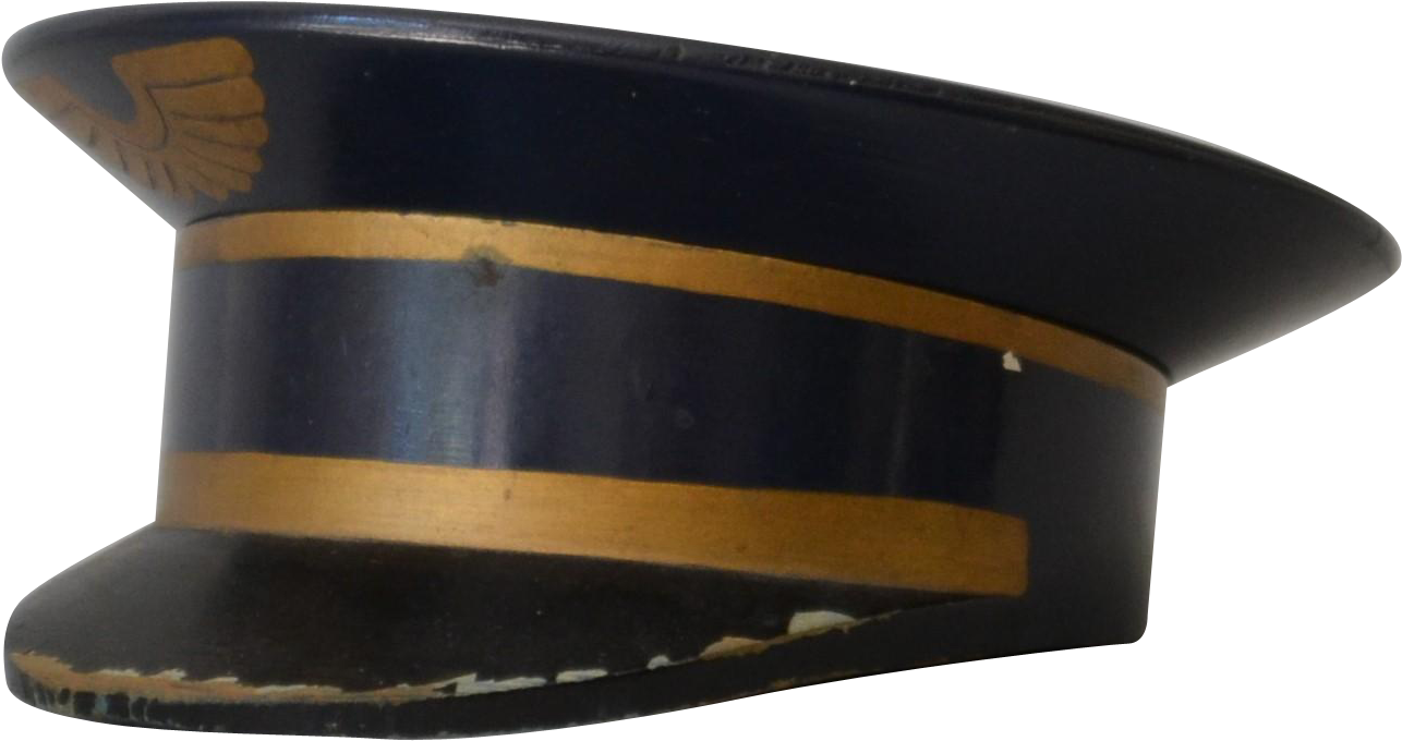 Vintage Pilot Captain Trinket Box - Pilot In Command (1285x1285), Png Download