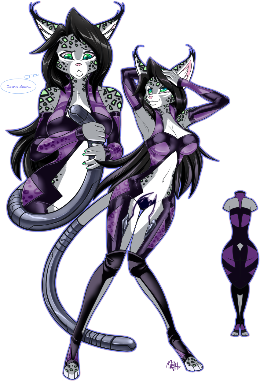 Cybertech Caracal/leopard Hybrid Kitter - Cartoon (874x1280), Png Download