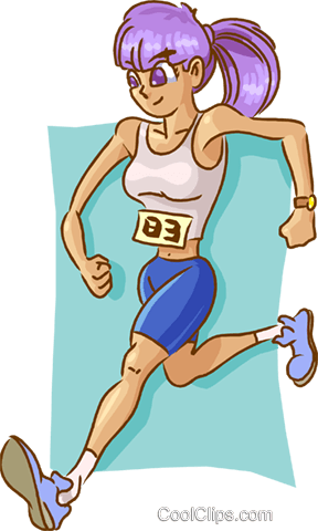 Runner Royalty Free Vector Clip Art Illustration - Illustration (288x480), Png Download