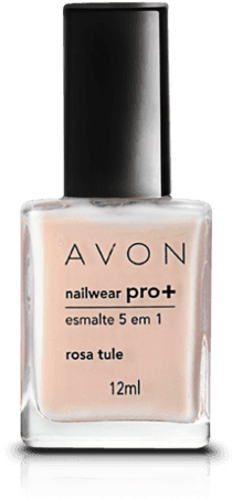 Avon Nailwear Pro Esmalte 5 Em 1 Rosa Tule 12ml 50151-8 - Esmalte Avon True Nude Chic (320x544), Png Download