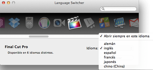 Desactiva El Idioma Español De Final Cut Pro X - Final Cut Pro (530x241), Png Download