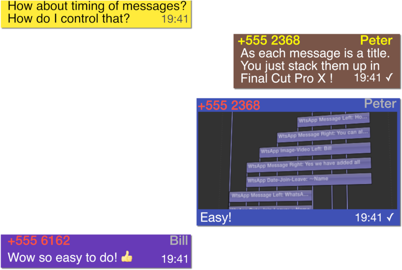 Sample Grab From Xeffects Messages Plugins For Final - Final Cut Pro X (1024x576), Png Download