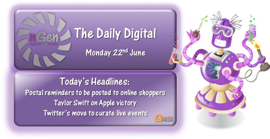 Dd 22/06/2015 Royal Mail Postal Reminders, Taylor Swift - Cartoon (931x494), Png Download