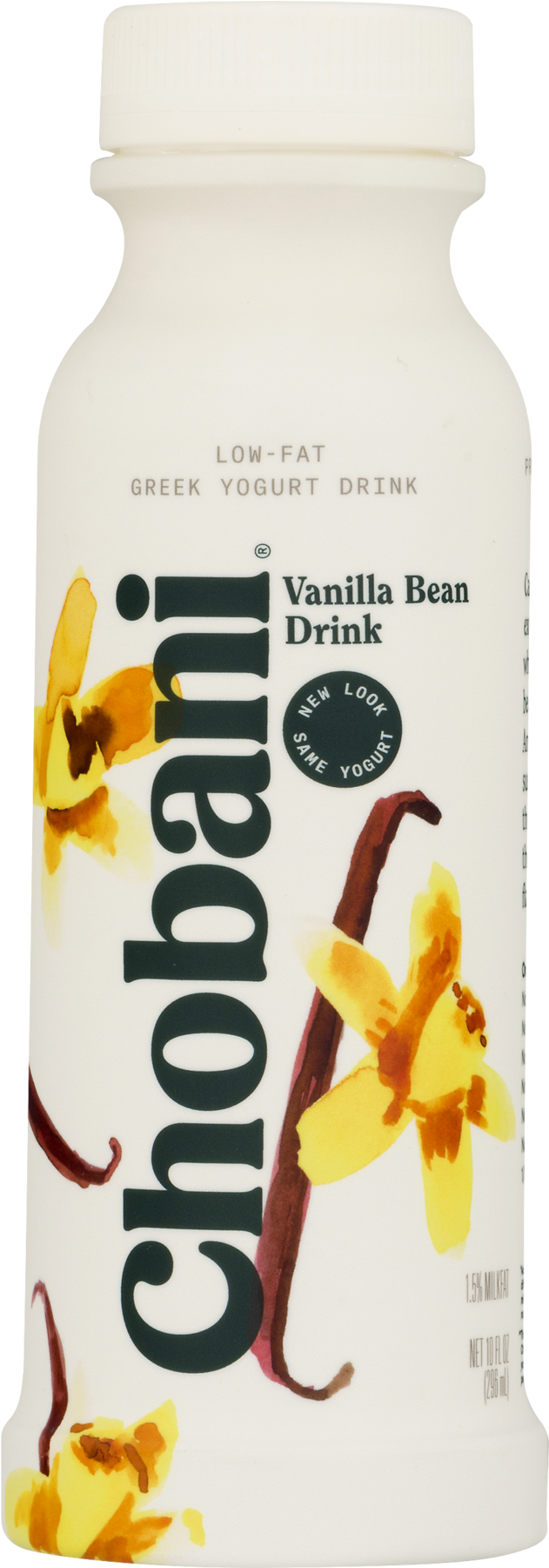 Chobani Low-fat Vanilla Bean Greek Yogurt Drink, 10 - Chobani Greek Yogurt Drink (1800x1800), Png Download