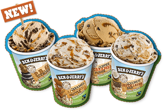 6874 Au Non Dairy Desktop Pints - Ben & Jerry's Chocolate Fudge Brownie Non Dairy (526x357), Png Download