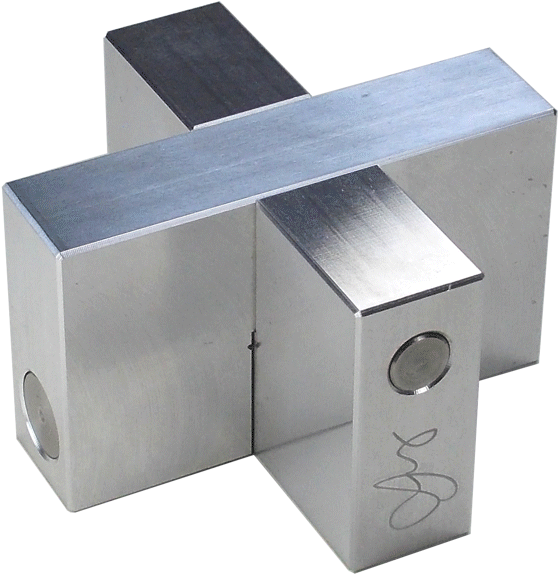 Wil Strijbos Aluminium Cross Puzzle - Aluminium Cross Take Apart Puzzle (600x600), Png Download