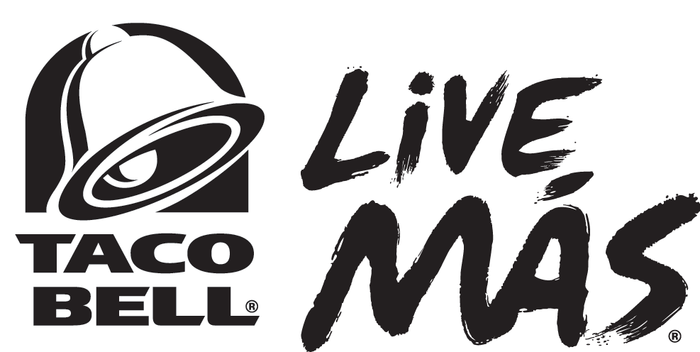 Fiesta Bowl - Taco Bell Logo Black And White Png (987x496), Png Download