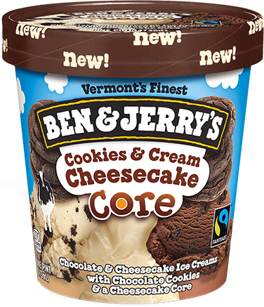 Core Cookies Cheesecake Closed - Cookies And Cream Cheesecake Core (376x437), Png Download