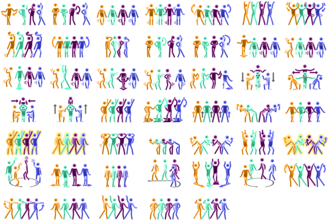 Slumberparty Pictos-atlas - Just Dance Wii (640x443), Png Download