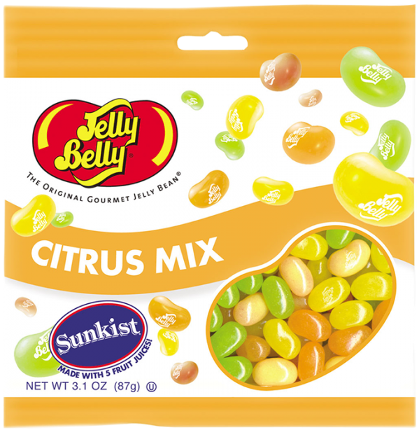 Jelly Belly Citrus Mix - Jelly Belly Sours 100g (700x700), Png Download