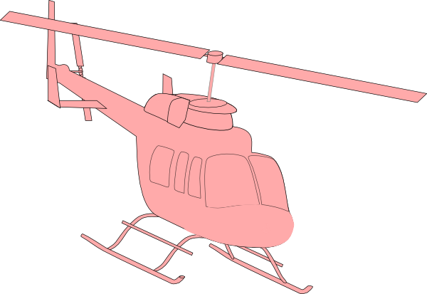 Pink Free On Dumielauxepices Net - Hubschrauber Clipart (600x413), Png Download