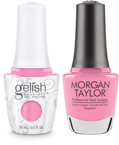 Gelish Gel Polish & Morgan Taylor Nail Lacquer, Look - Some Like It Red Gelish (600x600), Png Download