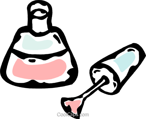 Esmalte De Uñas Libres De Derechos Ilustraciones De - Esmalte Vetor Png (480x393), Png Download