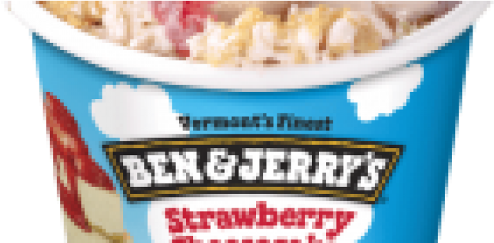 Ben & Jerry's Strawberry Cheesecake - Ben & Jerry's Cheesecake (758x350), Png Download
