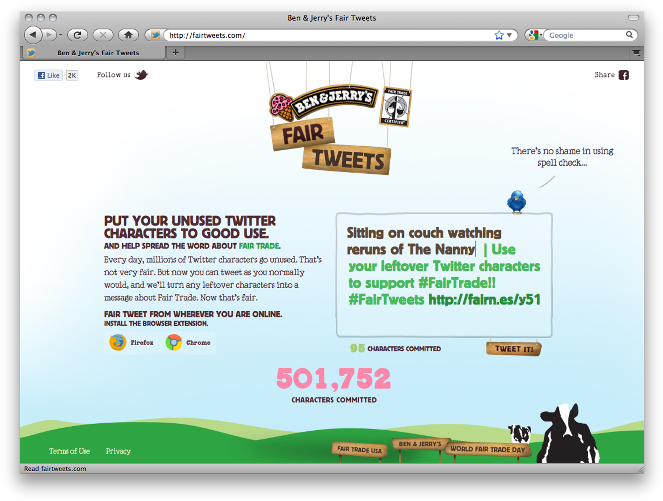 Day We Created The Ben & Jerry's Fair Tweets Platform - Ben And Jerry's Web (670x508), Png Download