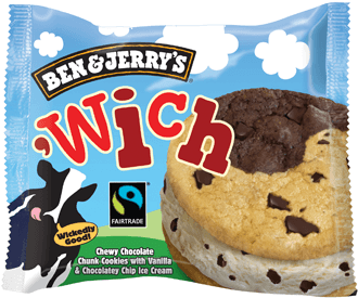 Wich-detail - - Ben & Jerry's Ben And Jerry's Classic Mix Ice Cream (374x393), Png Download