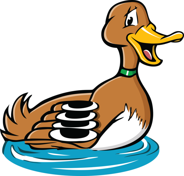 Home Clipart Duck - Cartoon Duck (624x600), Png Download