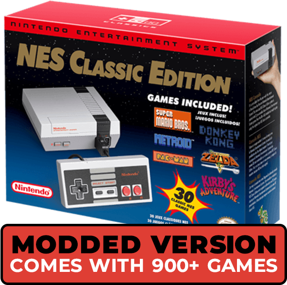 Nintendo Nes Classic Edition Modded With 900 Games - Nintendo Entertainment System Nes Classic Edition (600x600), Png Download