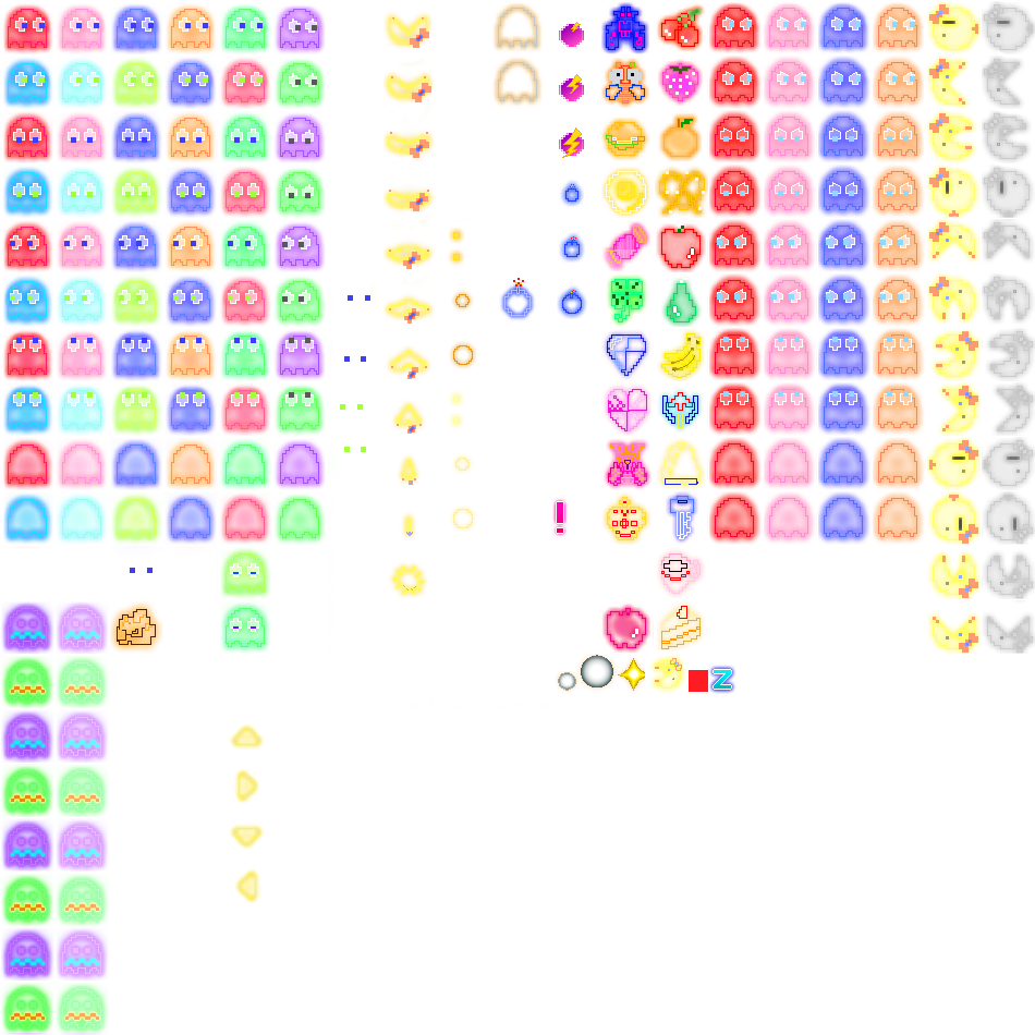 I Couldn't Find Information On How Ms - Pac-man (1024x1024), Png Download