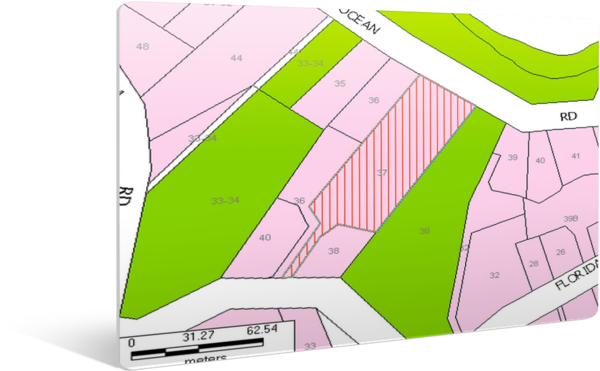 Ocean Rd Palm Beach - Map (600x371), Png Download