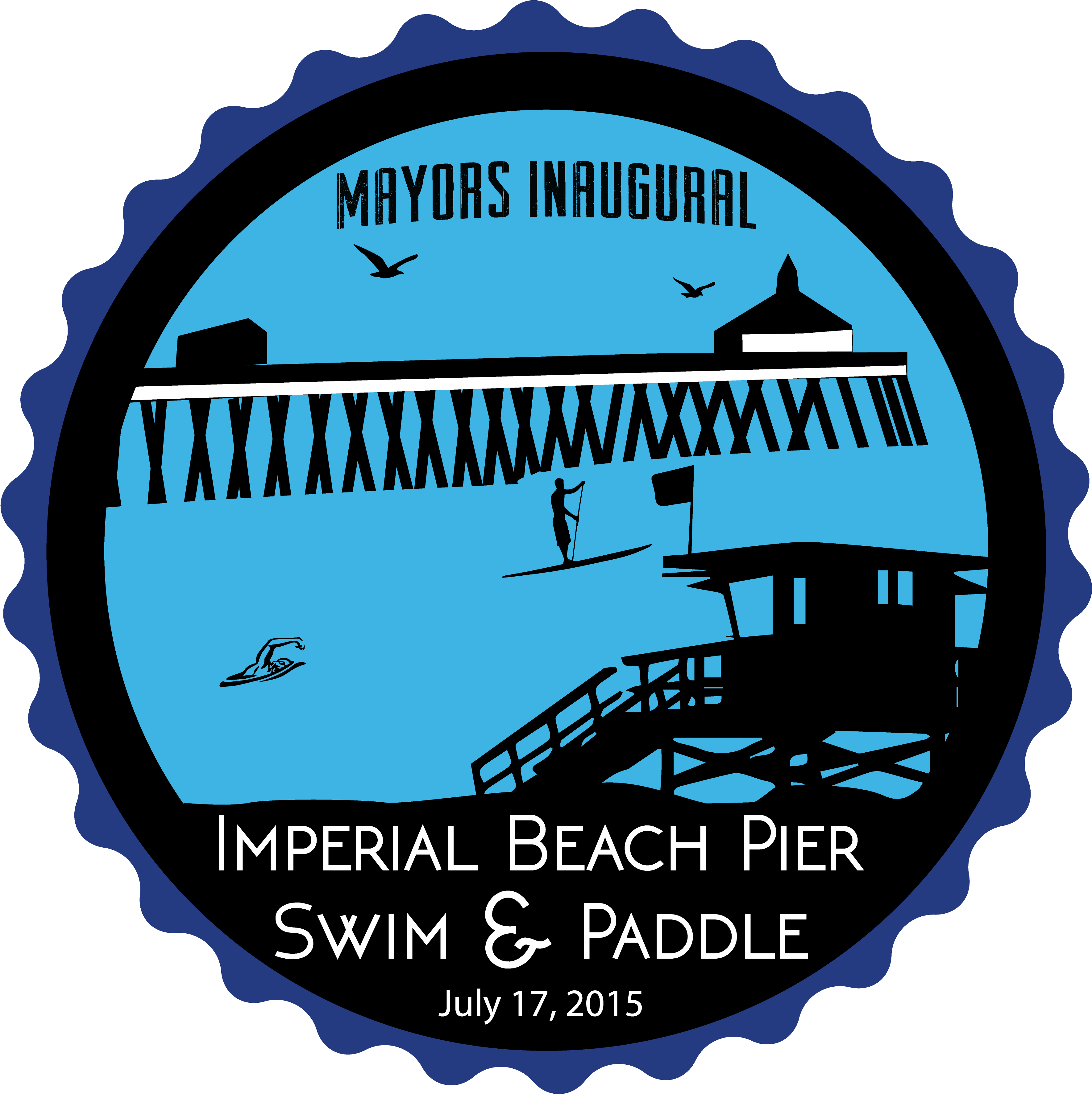 Mayor Swimpaddle Final Converted - Logo Maker Logo (3550x3547), Png Download