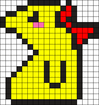 Fat Mrs Pacman Perler Bead Pattern / Bead Sprite - Perler Bead Patterns Pacman (379x400), Png Download