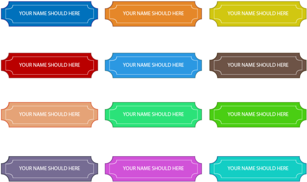 Vetor De Placa De Nome - Nameplate (700x490), Png Download