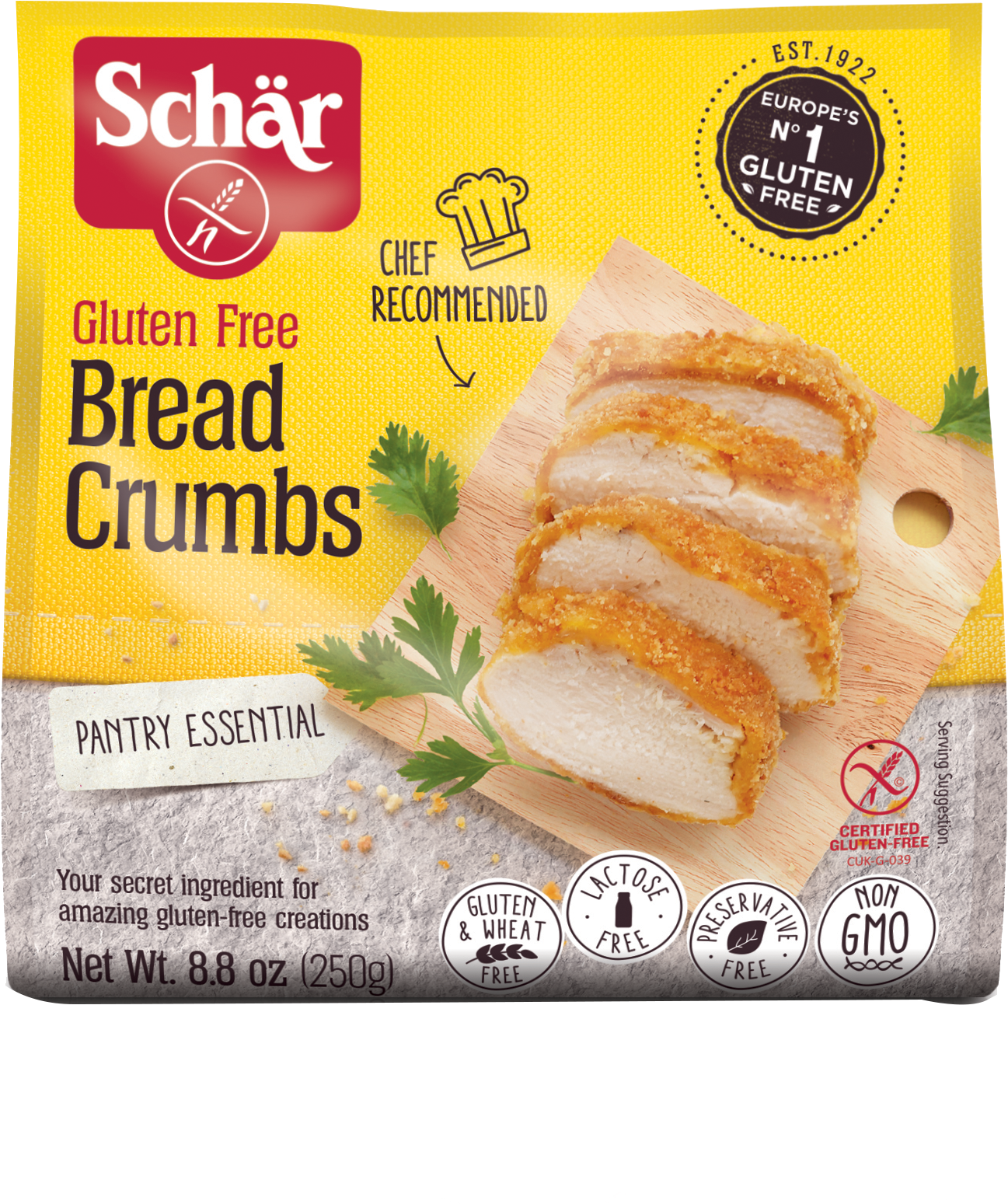 Schar Gluten Free Breadcrumbs - Schar Gluten Free (1800x2098), Png Download
