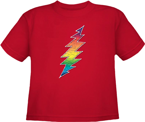 Lightning Bolt Youth T-shirt - Terrapin Station (500x436), Png Download