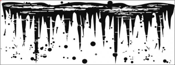 Grunge Icicle Border Stamp - Transparent Music Note Border (600x600), Png Download