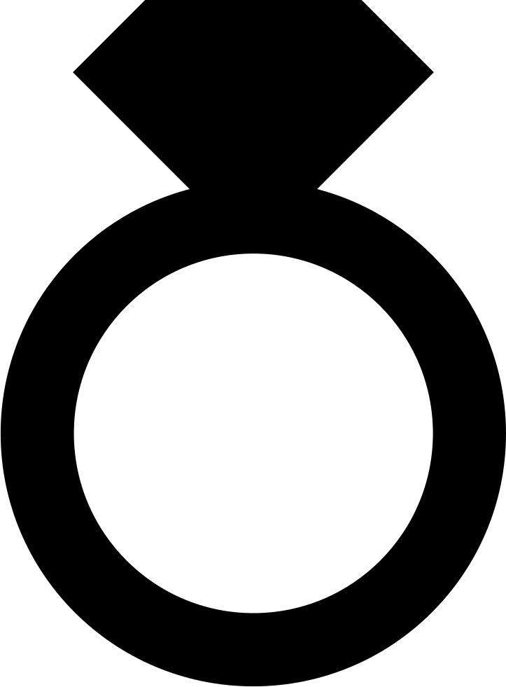 Png File - Engagement Ring Silhouette (723x981), Png Download