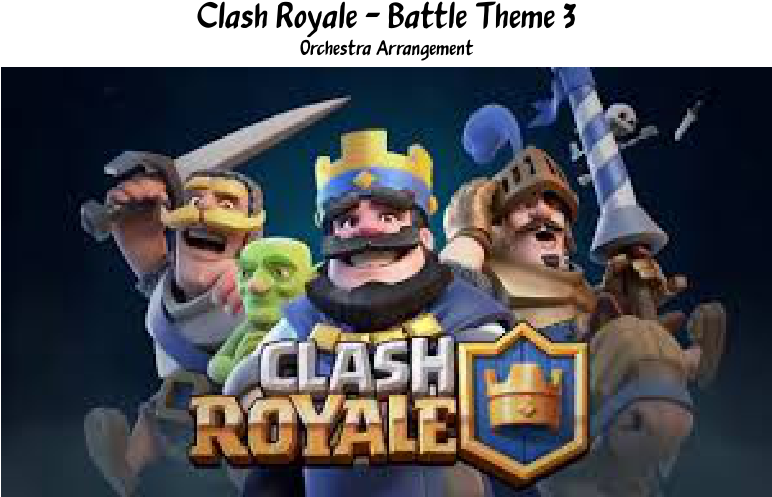 Battle Theme 3 Sheet Music 1 Of 24 Pages - רקע של Clash Royale (850x1100), Png Download