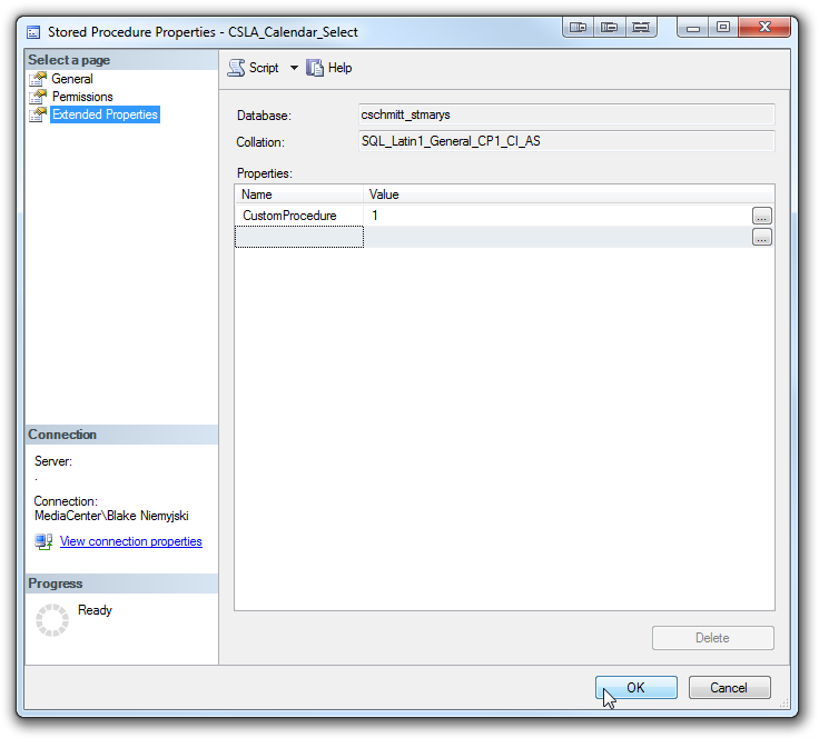 Stored Procedure Properties - Exact Audio Copy Change Language (736x664), Png Download