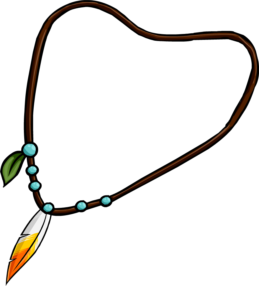 Feather Necklace Icon (878x969), Png Download