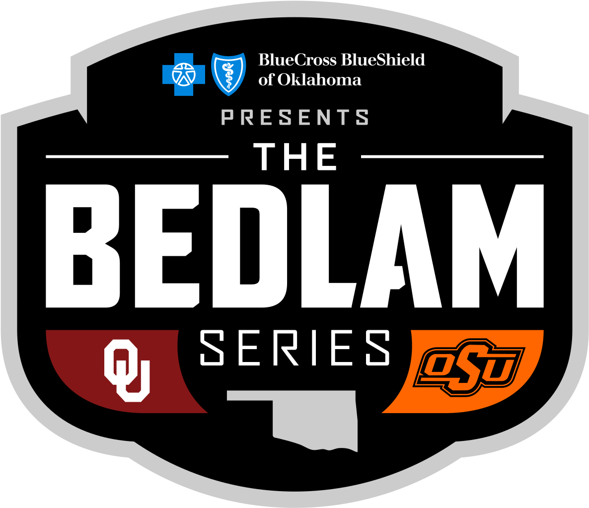 Blue Cross Blue Shield Of Oklahoma - Ou Osu Bedlam 2018 (584x506), Png Download
