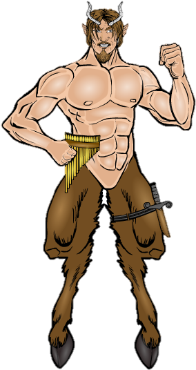Pan The God Of Springtime - Pan Greek God Png (400x600), Png Download