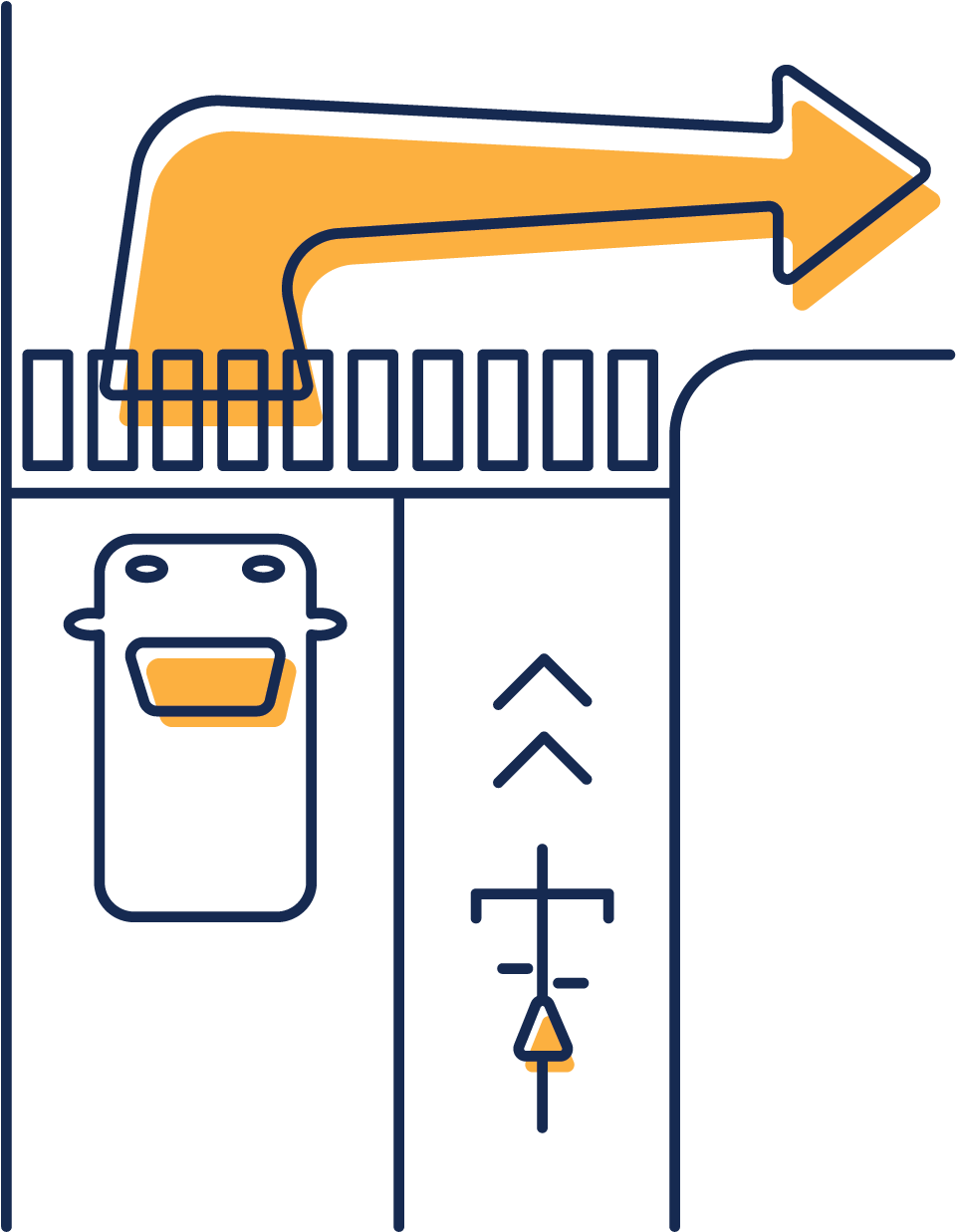 What Does It Mean When You See A Solid Lane Line Across (1401x1400), Png Download