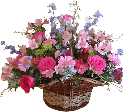 Springtime Basket - Garden (600x600), Png Download