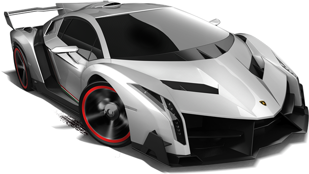 Lamborghini Veneno Grey W- Red Rims - Hot Wheels - 2014 Hw City 37/250 - Lamborghini Veneno (671x503), Png Download