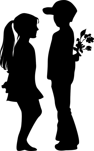 Imágenes De Enamorados Adolescentes - Street Art (374x596), Png Download